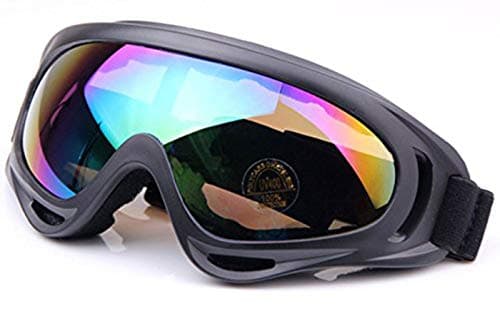 ATAIRSOFT Worldshopping4U Snowboard Goggles UV Tactical UV400 Sunglasses Windproof Dustproof Ski Goggles Professional Winter Ski Goggles (Colorful Lens) Safety glasses