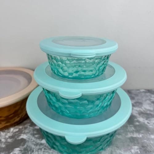 Generic 3-piece plastic storage container set,Different sizes,Airtight lids,Good for storage and serving,Suitable for fridge and snacks, .bar Food storage container