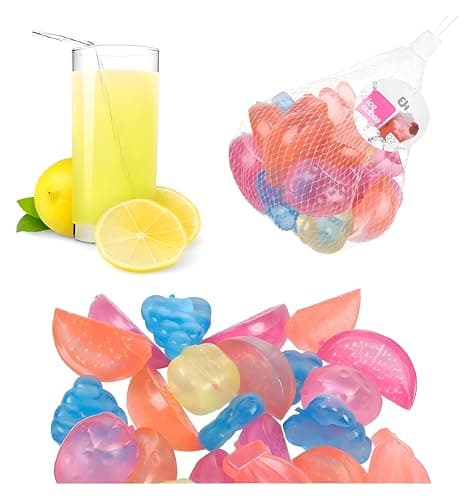 Healthy Reusable Silicone Ice Cubes for Drinks, Creative Concept to Cool Drinks Without Diluting, Fake Ice Cubes with Random Shapes Attractive for More Fun, Exclusively Available in Al-Israa (10) Ice cube tray
