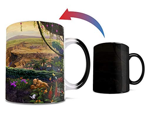 Disney - The Lion King - Return to Pride Rock - Thomas Kinkade - One 11 oz Morphing Mugs Color Changing Heat Sensitive Ceramic Mug – Image Revealed When HOT Liquid Is Added! Drinking cup
