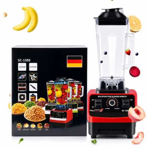 Electric Blender 4500W Super Power Multifunction Smart Blender 2L Super Fast Blender Stainless Steel Blades Break Resistant BPA Proof Bowl