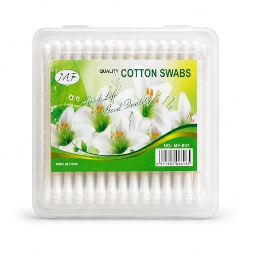 Double Ended Cotton Swabs for Daily Use Cleaning and Personal Care Clear | Cotton Heads Sealed Box, Personal Care, Soft On Skin, Easy To Use