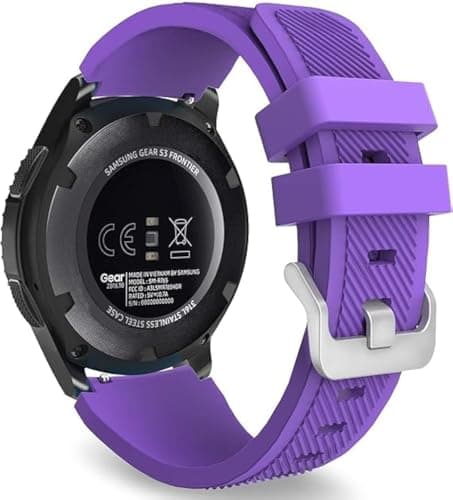 Elmo3ezz Strap Compatible with Samsung Galaxy Watch 3 45mm/Galaxy Watch 46mm/Gear S3 Frontier/Huawei Watch GT2 Pro/GT/GT2 46mm, 22mm Silicone Sport Replacement Band,