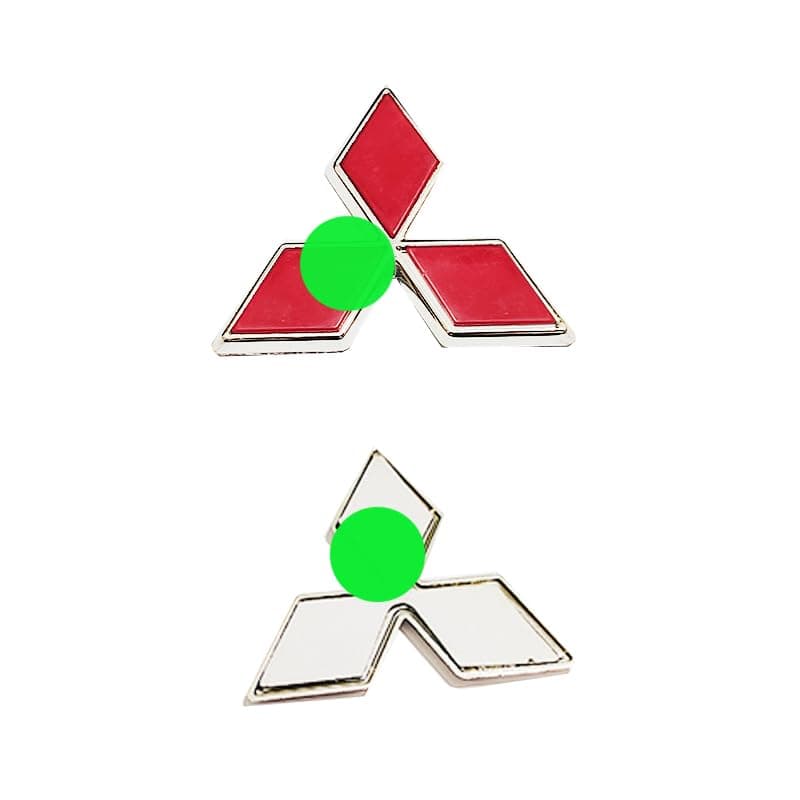 3D Car Stickers & Decals Replacement for Lost and Damaged Tag (MITSU?/?Peshi, Some Models, 6.5cm Rib, Code:8600) - KaberTrade Vehicle emblem