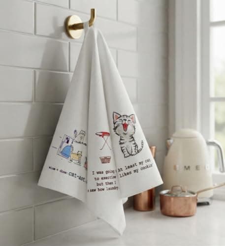 Cotton Kitchen Napkins 4-Piece Set for Table Serving and Dish Drying