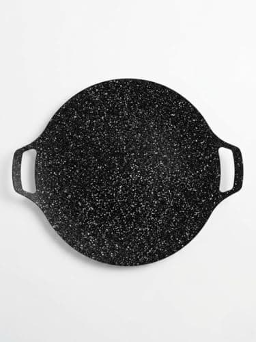 Generic Granite Crepe And Pizza Pan Double Handle Design Durable Material Even Heat Distribution Non Stick Surface Ideal For Making Crepes Pizza And Daily Cooking Easy To Clean Saute fry pan