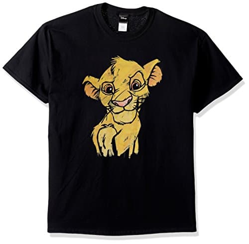 Disney mens Lion King Simba Sketch Crown Prince Graphic T-shirt Shirt
