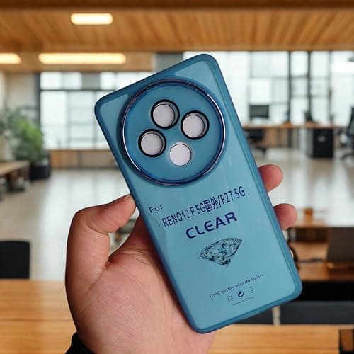 Ecosystem TPU case is specially designed for OPPO Reno 12F 5G & OPPO Reno F27 5G, offering reliable shock protection while keeping your phone lightweight and crystal (Blue) Cellular phone case