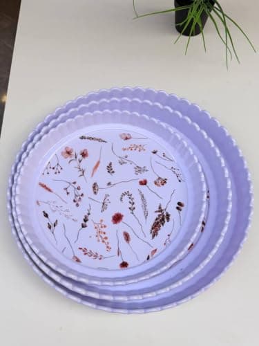 Generic Melamine Serving Tray Set of 3, Round Shape .soh
