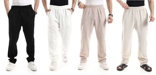 Red Circle Mens Bundle of 4 Relaxed Fit Everyday Pants Bundle of 4 Relaxed Fit Everyday Pants