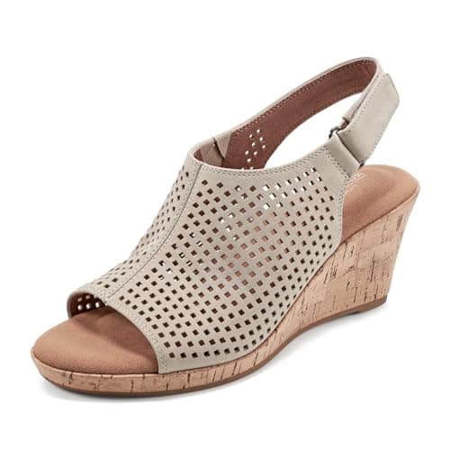 Rockport womens Briah Perf Sling Wedge Sandal