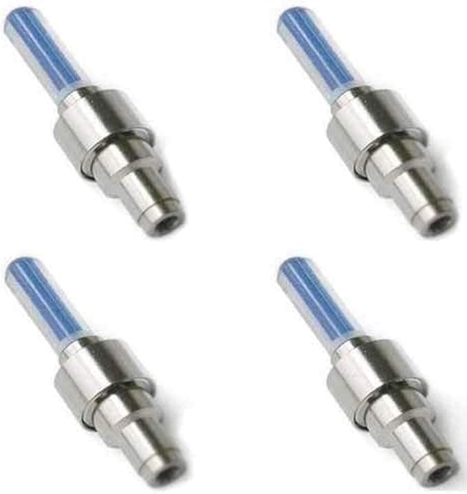 4 Pcs LED Wheel Valve Stem Caps, Luminous Valve Stem Caps for Bikes, Motorcycles or Trucks - sacar Tire valve stem cap