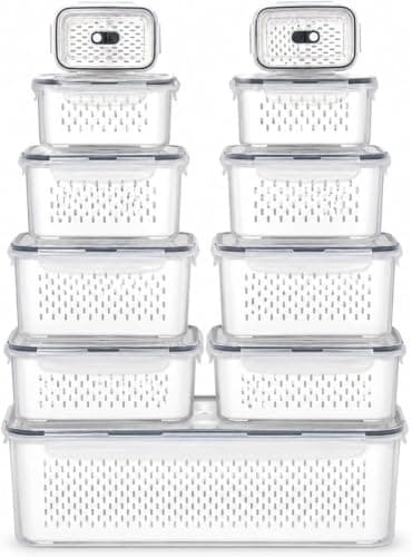 Imported Jumbo Storage Box Set of 11 Pieces - High Quality Practical Design for Organizing and Keeping Foods Easy C