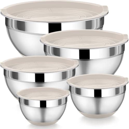 5-Piece Stainless Steel Fridge Storage Container Set, Imported Quality