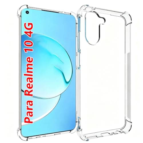 USTIYA Case for Realme 10 4G Clear TPU Four Corners Protective Cover Transparent Soft funda