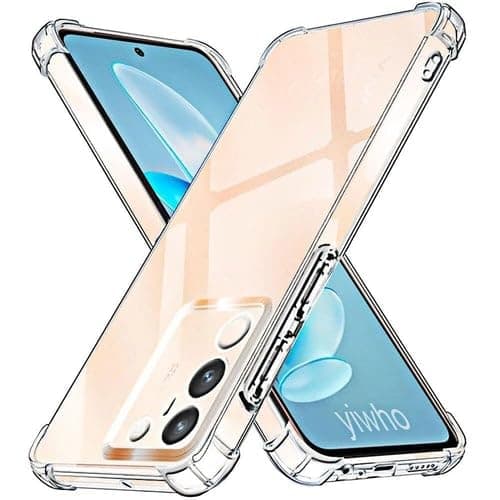ELMO3EZZ Case Compatible with Vivo V30 Lite, Cover Silicone Transparent TPU Gorilla Anti-shock Protector Camera Shockproof Corners - Clear Cellular phone case