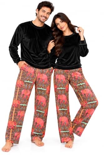 Details ELEPHANTS ROUND NECK PAJAMA For Unisex