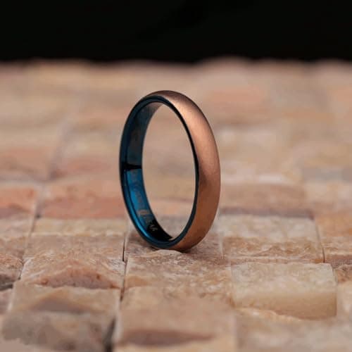 Rose Gold Tungsten Carbide Ring A106