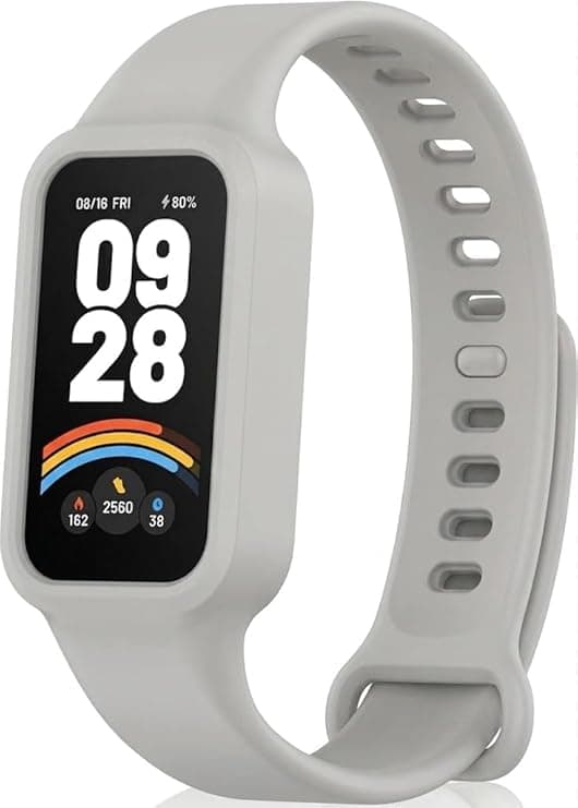 Strap Compatible with Xiaomi Smart band 9 Active/Redmi Smart Band 3 Men and Women, Soft Silicone Adjustable Sport Straps Watch band
