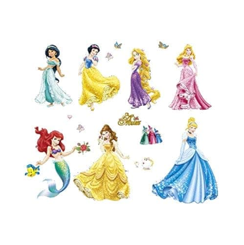 Princess flowers wall stickers snow White for kids room bedroom girl room removable diy wall decals art poster wallpaper