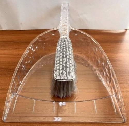 Acrylic Dustpan and Brush Cleaning Set Modern Stylish Lightweight Practical Home and Office Kit for Daily Sweeping Easy Storage and Efficient Cleaning