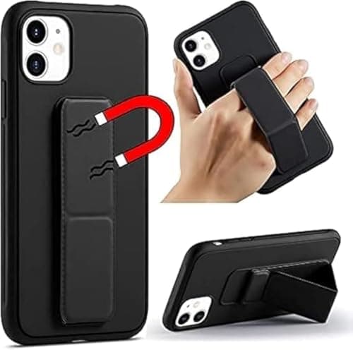 Back Cover Stand Case Magnetic Car Holder Soft Silicone Horizontal & Vertical Kickstand Cover Wrist Strap Full protection Anti Fingerprint Case IPHONE (11) Cellular phone case