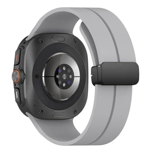 Compatible with Samsung Galaxy Watch Ultra Bands 47mm,Magnetic Silicone Band Compatible with Galaxy Watch 7 Ultra Band 2024 Replacement Strap Men Women Cellular phone case