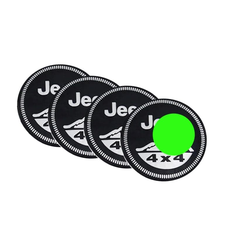 KaberTrade KaberTrade Car Rim Covers Dust Rust Proof Waterproof Wheel Hub Cover Decoration Sticker Accessories (Size:5.6cm, Fit for Jeep 4 * 4, Code:3764) by KaberTrade Sticker decal