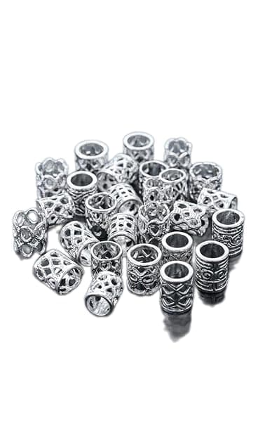 Decorative Hair Rings for Braids – Stylish Lace Design Metal Hair Bands with Attractive Colors for Braids Girls and Ladies, Perfect for Daily Use, Parties, Special Occasions Jewelry finding