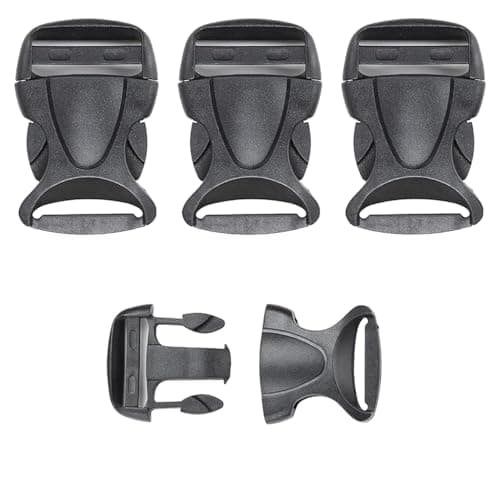 3 Pcs Hard Plastic Buckle Replacement Backpack Belt Buckle Clean Edge Easy to Use 32mm Quick Release for Luggage Backpack Strap