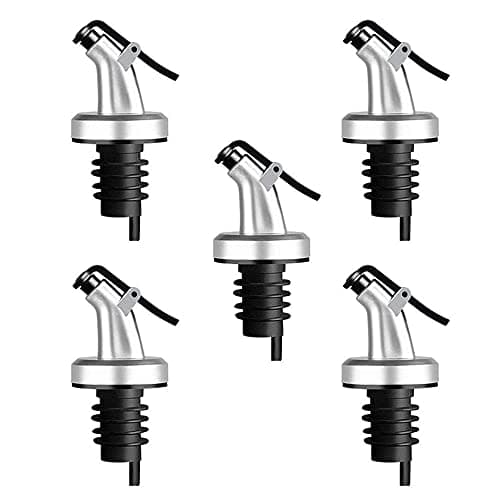 Olive Oil Spouts, ELECDON Oil Vinegar Bottle Stopper for Spout Leakproof Nozzle Dispenser for Oil, Vinegar, Olive Oil, Salad, Etc (5 pack)