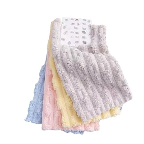Microfiber Cleaning Towel Set (3 Pieces) Super Absorbent - Multipurpose Polishing and Drying Towels - High Quality Material for Home