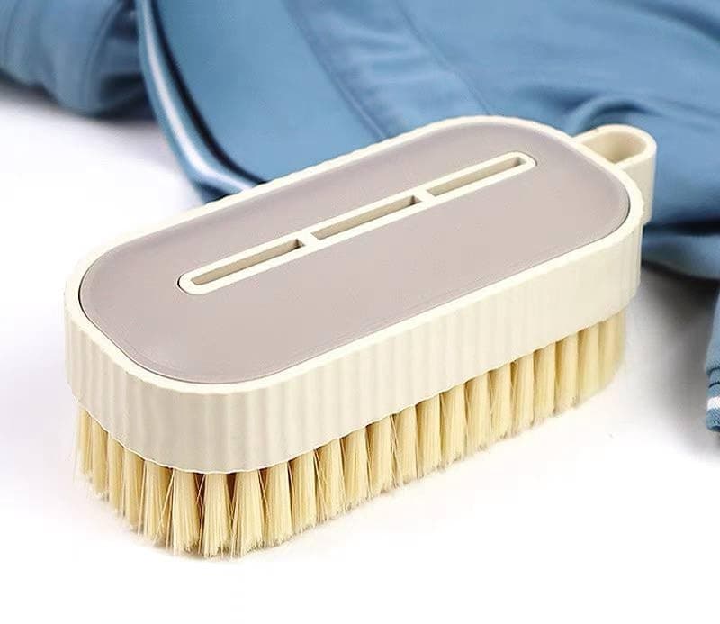 Multipurpose Heavy Duty Scrubbing Brush with Strong Bristles and Ergonomic Comfort Grip Handle for Cleaning Floors Bathroom Kitchen and Carpets