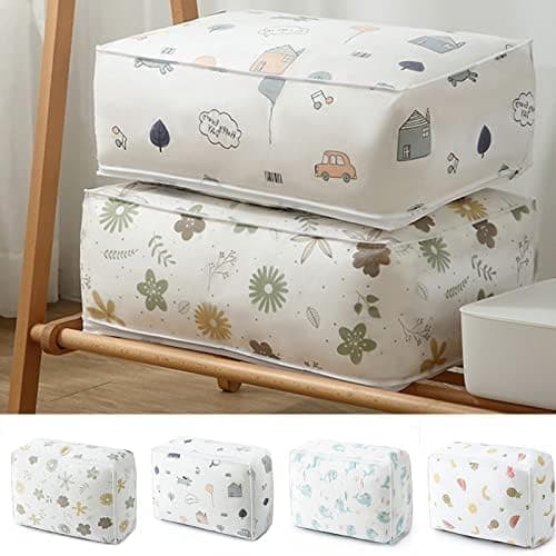 Large Clothes and Blanket Storage Bag Organizer for Closet Organization