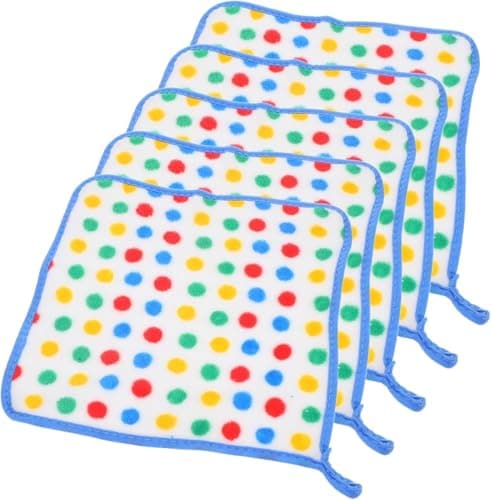 10 Pack Polka Dot Microfiber Cleaning Cloths High Absorbent 25x25cm Towels