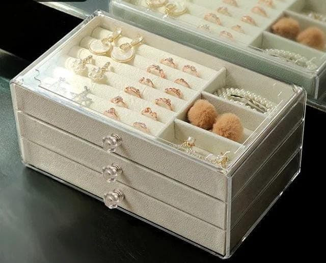 Generic Acrylic accessory organizer * velvet,Imported product,Available in multiple colors, .kit