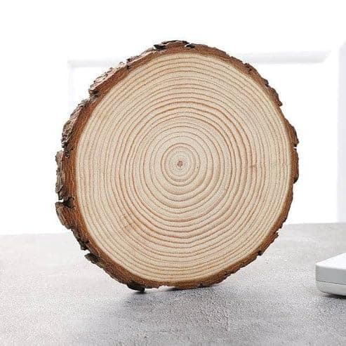 Natural Wood Coaster Durable Heat Resistant Mat for Drinks and Home Decor