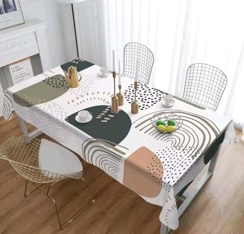 Generic Tablecloth, Chenel Fabric Digital Print, 140 cm x 210 cm, Machine Washable, .flo