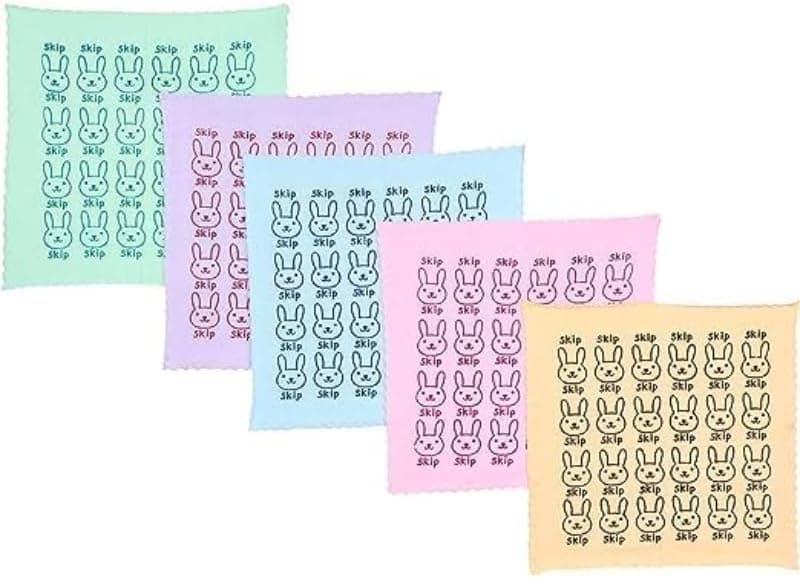 Rack Multipurpose Hand Towel Set with Printed Graphics Multicolor