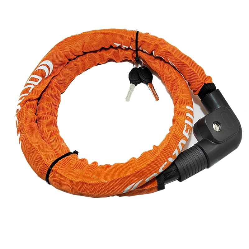 KaberTrade KaberTrade Universal Bike Lock Stainless Steel Cable Anti-Theft Bicycle Lock for Motorcycles and Off-Road Bikes (Bearing Lock Tails Fabric Sheath, Length 150cm, Code:8650)