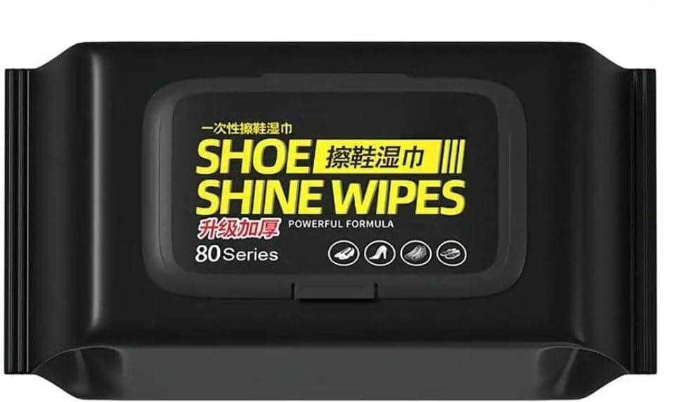 80 Shoe Cleaning Wipes for White Sneakers and Bags Dirt Remover Polisher Footwear care kit