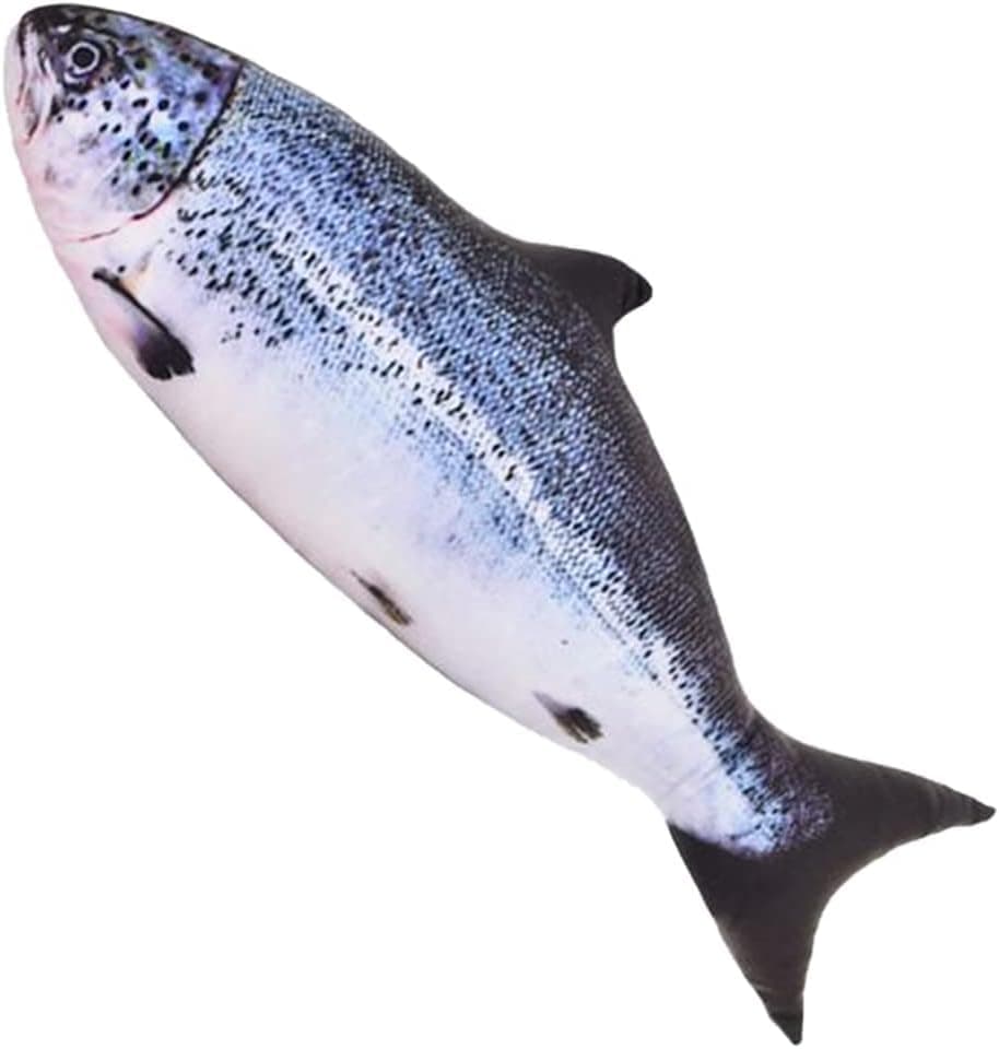 Realistic Fish Shape Pillow, 60cm, 300g | 3D design, soft and comfortable, home decor, suitable for children, large size