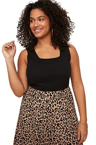 Trendyol Women Basic Ribbed Square Neck Knit Plus Size Undershirt TBBSS22AL0011 Shirt (pack of 1)