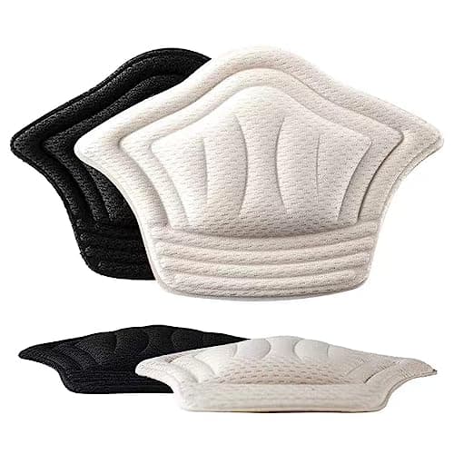 Brime Shop - (2 Pairs) Heel Grip Pads for Sneakers Shoes, Heel Pads Inserts for Men and Women, Shoe Inserts for Loose Shoes, Heel Pain and Acne (Color: Black)