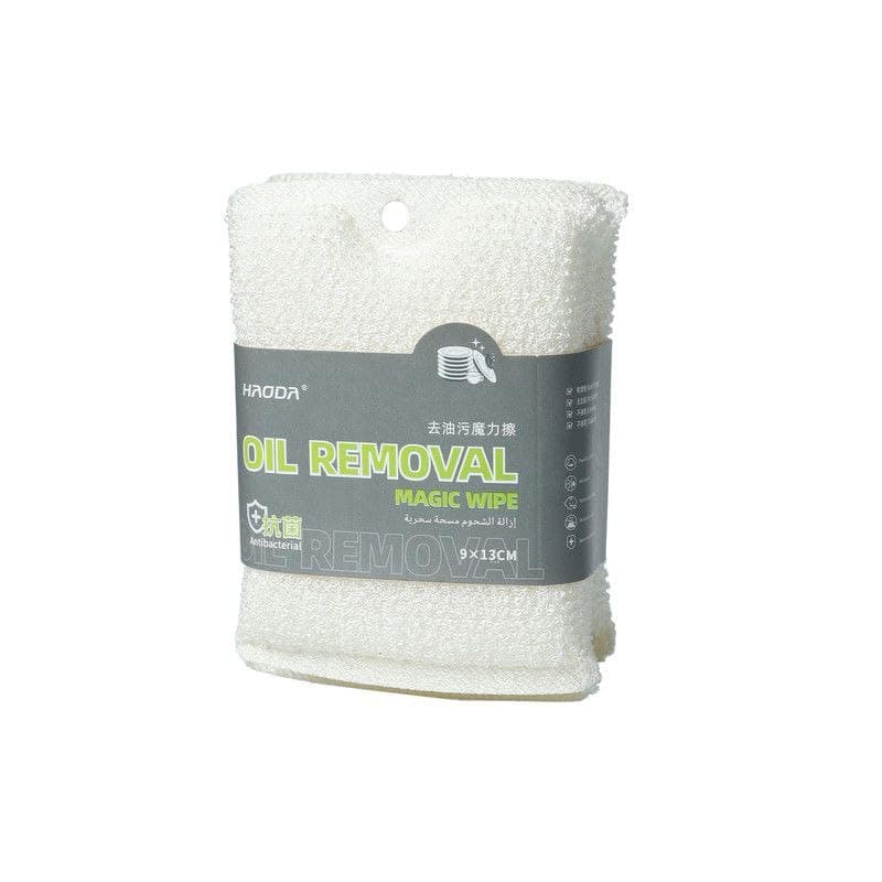 Dishwashing Sponge for Dirt Removal, Kitchen Cleaning Cloth, 9 x 13 cm, White, Pack of 3