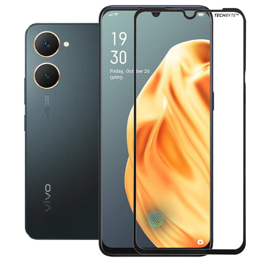 Tempered Glass Screen Protector For Vivo Y03, Clear