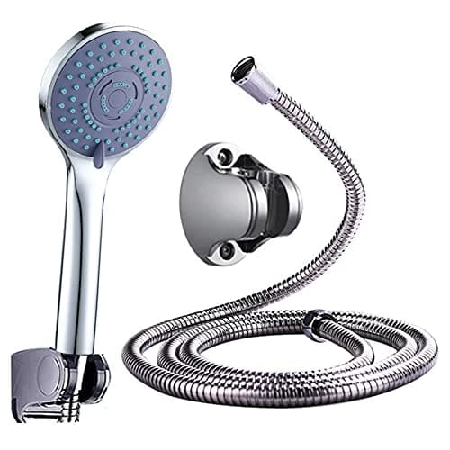 High Pressure Handheld Shower Head,5 Spray Modes Water Saving Showerhead with 6 Inch Shower Hose and Bracket, Lightweight Bathroom Hand Shower