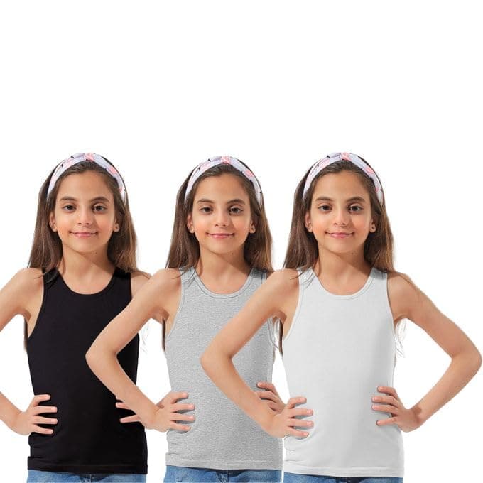 Bundle Of (3) Girls Tank Top Cotton Shirt