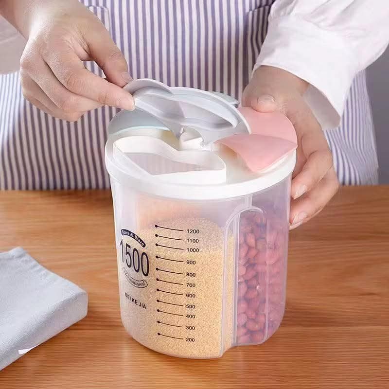 Generic Sectioned Dry Food Container 4 Compartments 1500m .sew Food storage container