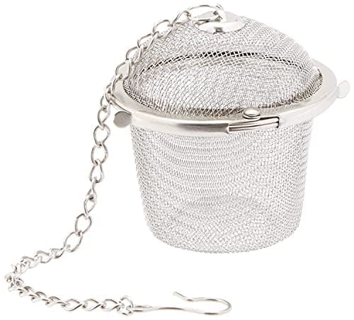ZEAL ENTERPRISES Herbal Filter with Stainless Steel Chain, Silver Tea infuser